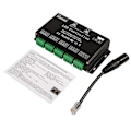 Miniatyrbillede 2 af 3: DC5V-24V 6-kanals RGB LED-controller DMX-dekoder driver strip-modul sort farve
