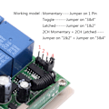 Pikkukuva 6 / 8: Langaton kaukosäädin 433 MHz 10A 4 kanavainen RF kaukosäädin relekytkin sähköoviteollisuuden ohjaukseen 24V