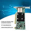 Miniatyrbild 7 av 8: Ethernet-gränssnittskort 2-portars Ethernet Virtual Interface Card SFP+ optisk modul kort PCI Express 10Gb nätverksadapter