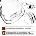 Miniatyrbillede 3 af 5: Latte macchiato glas, dobbeltvægget, 350 ml, borosilikatglas