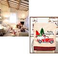 Miniatyrbild 5 av 5: Julmagi, Tomteluva &amp; Elfskor, Mjuk Flanellfilt, Unik Design För Festlig Heminredning, Bred Användning För Julafton