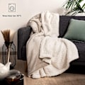 Miniatyrbild 4 av 5: Mysig Täcke, Vändbar Sherpa Pläd Erbjuder Supermjuk Flanellfleece, Idealisk För Inomhus- Och Utomhusäventyr, Lättskött, Förbättrad