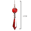 Miniatyrbillede 2 af 5: Lysekrone Icicle Krystal U-Drop Prismer til Bryllup, 37mm