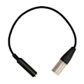 Miniatyrbillede 2 af 8: 6,35 mm 1/4 tommer hun til XLR han adapterkabel 3-polet han til 6,35 mm sokkel mikrofon lydkabel