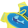 Miniatyrbillede 4 af 8: Børns svømmevest blå krog og løkke finne design justerbare stropper neopren blød børnesvømmejakke til rafting surfing M