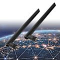 Miniatyrbilde 1 av 8: 2 stk. IPEX4 til SMA-kabel for M.2 WiFi Bluetooth ekstern forlengelse 2 stk. 8DB-antenne