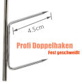 Miniatyrbild 4 av 5: 10 stycken fisk krokar för kall och varm rökning, rostfri