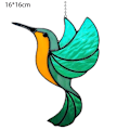 Pikkukuva 2 / 5: Stained glass -ikkuna riippuu, kolibri, aurinkokoukku ikkunan koristeluun