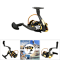 Pikkukuva 1 / 2: Metal Spinning Fishing Reel Fish Bait High Speed Casting Wheel with Rubber HandleJS7000