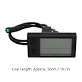 Miniatyrbillede 6 af 8: Elektrisk cykel LCD-display meter cykling speedometer odometer cykel computer panel 24V 36V 48V