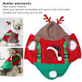 Miniatyrbillede 7 af 8: Sødt hjortekostume til små og mellemstore hunde til jul, efterår og vinter (XL)