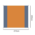 Pikkukuva 5 / 8: Piknikviltti 200 x 210 cm rantapiknikviltti vedenpitävä rantapyyhe