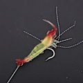 Miniatyrbillede 3 af 5: 10 stk. Kunstig Simulation Reje Form Lysende Blød Fisk Lokkemad Fiskegrej med Krog til Hav/Ferskvand