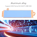 Miniatyrbild 6 av 8: M.2 2280 SSD-kylflänsskydd med fäste för Alienware M15 R5 R6 G15 5510 5511 Aluminiumlegering Hårddisk Kylflänsskydd