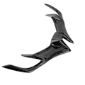 Miniatyrbillede 6 af 8: Front Fairing Aerodynamisk Vingelet Carbon Fiber Style Vinge Dæksel Passer til Yamaha R15 V3 2017-2020