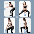 Miniatyrbilde 6 av 6: Myk Kettlebell for Kvinners Squat Treningsprogramvare 5kg Pot Dumbbell Hip Strength Training Sand Kettlebell Fitness