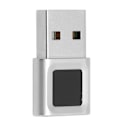 Miniatyrbillede 2 af 8: USB fingeraftrykslæser 360 graders berøring hurtig matchning høj følsomhed Hej fingeraftrykslæser til Win bærbar computer
