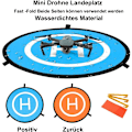 Miniatyrbild 2 av 6: Drönarhelikopterplatta för oöverträffad bekvämlighet, universell 55 cm landningsplatta bärbar med snabbvikningsfunktion, utomhustyp tryckfärg säkerställer hållbarhet för
