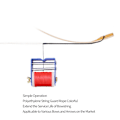 Miniatyrbillede 7 af 8: Bue streng serveringstråd holdbar polyethylen buesnor til recurve bue sammensat bue rød