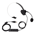 Miniatyrbild 2 av 8: Enkelriktad brusreducerande justerbar volym USB-telefonheadset för kundtjänstkontor