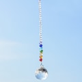 Miniatyrbilde 3 av 5: Regnbue krystallprisme ball chakra farger strand design