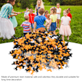 Miniatyrbillede 8 af 8: 4 poser hestekonfetti dekorationer sort og orange blandet farve hestefest glitterkonfetti til børnefest