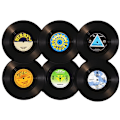 Miniatyrbillede 1 af 5: Retro Vinyl Record Style Coaster Cup Mat Non-Slip