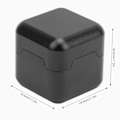Miniatyrbillede 4 af 5: Aluminium Billard Kø Tip Kridt Holder Pool Bord Kø Kridt Bærer Etui Sort