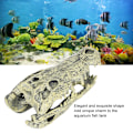 Miniatyrbillede 6 af 8: Akvarie fisketank dekoration kunstig simulation kranieform ornament til dekoration landskab