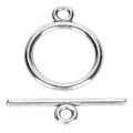 Miniatyrbilde 4 av 8: 100 sett Toggle Clasps Legering 2mm OT Spenne DIY Smykkefremstillingsrekvisita for Halskjede ArmbåndSølv