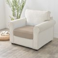 Miniatyrbild 2 av 6: Stretch hem hotell Silver sammet supersoft soffa kuddfodral soffa hatt soffa dammskydd tyg