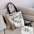 Miniatyrbillede 4 af 5: Sequin Tote Taske Crossbody Taske Aften