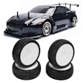 Miniatyrbillede 1 af 8: 4 stk. RC Drift-hjul i miljøvenligt plastgummi med bedre greb Fleksible 1/10 RC Drift-bildæk til 1/10 RC Drift-bil