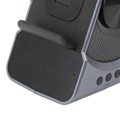 Pikkukuva 4 / 8: 3 in 1 Bluetooth-kaiutin PC ABS -herätyskello langattomalla latauksella yöpöydälle 10W sininen