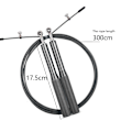 Miniatyrbillede 2 af 5: Springtov Speed Rope Justerbare stålkabler, skridsikre håndtag
