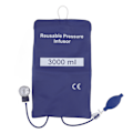 Miniatyrbillede 2 af 8: 3000 ml tryk infusionspose med pumpe og metalmåler til hurtig infusion af væskeblod Blå