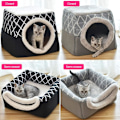 Miniatyrbilde 4 av 6: Katt- og hundehus, også en vaskbar sofa med avtagbar innerpute