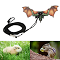 Miniatyrbild 1 av 8: Liten reptil djur sele mjuk justerbar skäggagam ödla koppel för utomhus promenader för hamstrar ödla orange