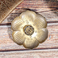 Miniatyrbillede 8 af 8: Røgelseholder Blommeblomst Plade Stick Brænder Stativ Bronze Zink Legering Hjem Tilbedelse