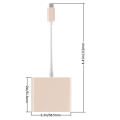 Miniatyrbillede 3 af 8: Type C-adapter, USB 3.1-hub (USB-C & Thunderbolt 3-port
