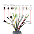 Miniatyrbild 8 av 8: 36V 48V Borstlös Motorkontroller S900 LCD-display 130X Tumgasreglage 8C Effektassistanssensor Kit för Elcykel