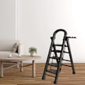 Miniatyrbillede 5 af 5: Foldbar Teleskopisk Stiger Elevator Tykkere Stor Pedal Stabil og Holdbar Fiskenbens Stiger Indendørs Multifunktionel Trin Stiger