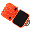 Miniatyrbillede 3 af 8: Fiskegrejæsker Fortykkede Multifunktionelle Dobbeltåbning 4 Sidede Stødsikre Forseglede Vandtætte Fiskefoderbakke Orange