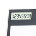 Miniatyrbillede 5 af 8: Solcelledrevet lommeregner med touchskærm, 8-cifret LCD-display, bærbar, transparent lommeregner til kontor, skole, hjem, sort