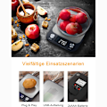 Miniatyrbild 7 av 7: Digital Precisionsköksvåg, Högkvalitativ Plattform i Rostfritt Stål för Exakt Mätning, Lättläst Bakgrundsbelyst LCD-Display för Ditt Kök