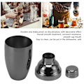 Miniatyrbillede 7 af 8: Bar Cocktail Shaker i Rustfrit Stål - Sort