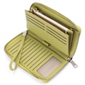 Miniatyrbillede 1 af 5: Damepung, stor kapacitet kunstlæder lynlås clutch