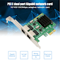 Miniatyrbillede 6 af 8: PCI E NIC Netværkskort 2-vejs RJ45 Port til RTL8111G Chipset PCIE X1 Ethernet LAN Adapter til Win til Linux til VMware