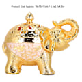 Miniatyrbillede 6 af 8: Elefantformet røgelsesbrænder Aromaterapi Ornament til stue Entré Soveværelse (Guld Hvid Baggrund )