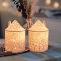 Miniatyrbilde 5 av 5: Räder Light House Large, Tealight Holder House laget av porselen